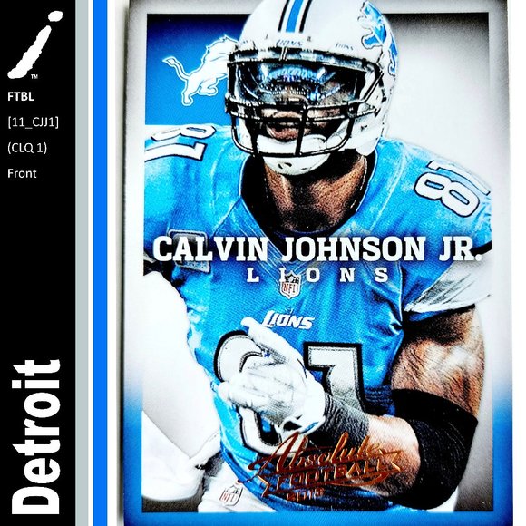 NFL Other - Detroit Lions (Calvin Johnson Jr) - FTBL [11_CJJ1]